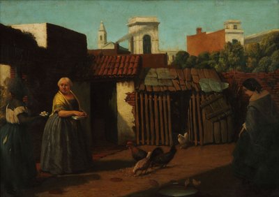 Patio porteño nel 1850 da Prilidiano Pueyrredon